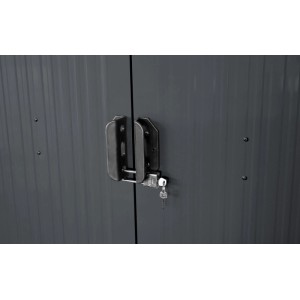 Pergart Vorhängeschloss mit Schlüssel für Gerätehäuser, sichere Aufbewahrung im Garten.
