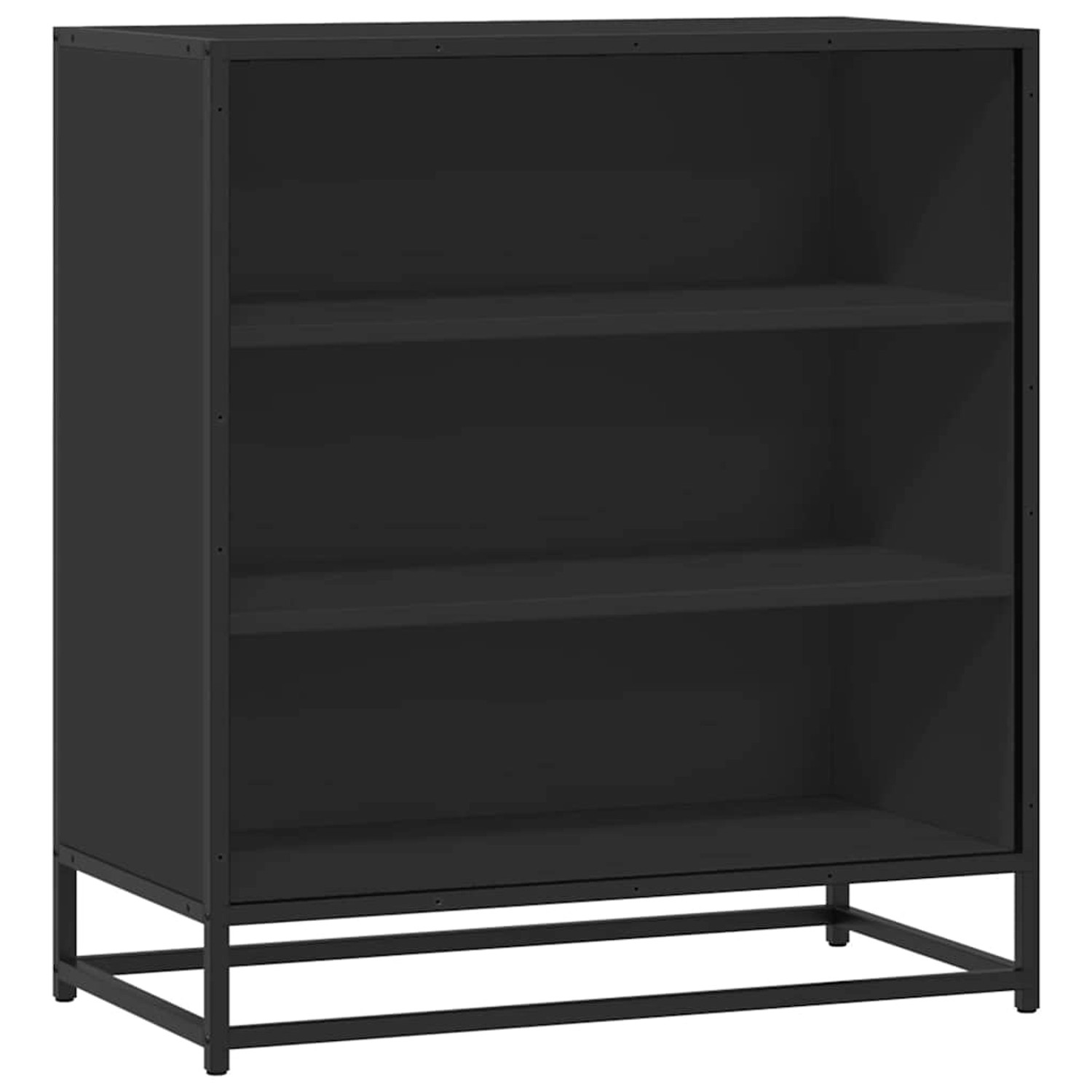 vidaXL Sideboard Schwarz 68x35x76 cm Holzwerkstoff und Metall 848974 günstig online kaufen