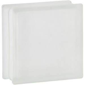 Fuchs Glasstein Vollsicht, 19x19x8 cm, 2-seitig satiniert, für mehr Privatsphäre.