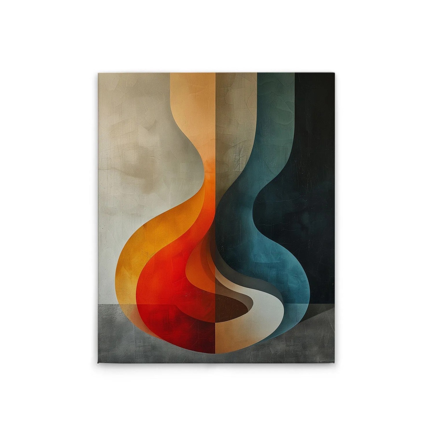 Tadessi Leinwandbild - M1-No.52120 - Abstrakte Formen Bunt - 40 x 50 cm - Querformat