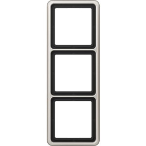 Jung Abdeckrahmen 3-fach CD500 Platin für Schalter und Steckdosen.