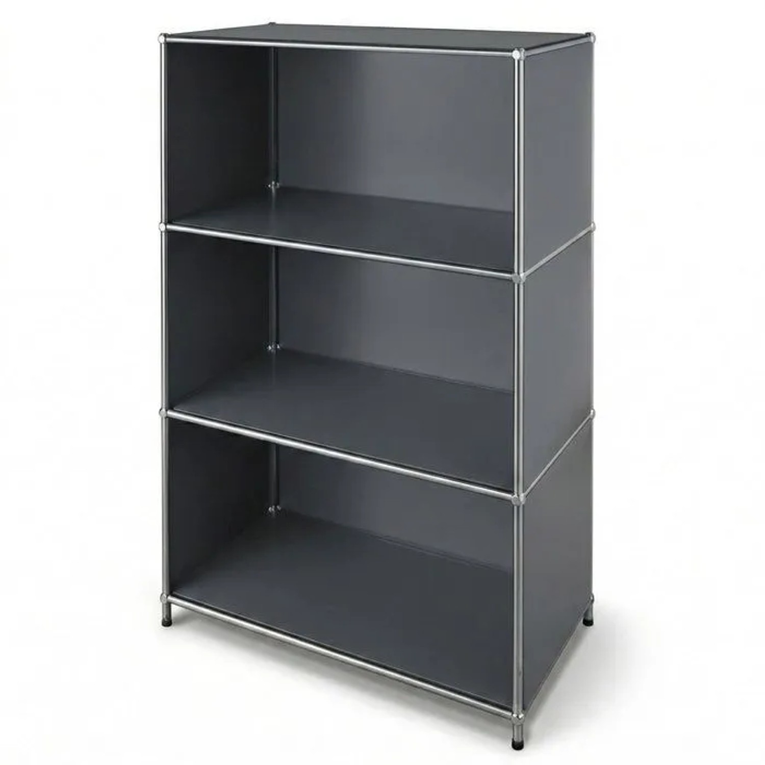 Floordirekt Metallregal Concept Epure MK-101 Bücherregal 75 x 40 x 120 cm Grau