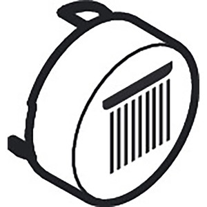 Hansgrohe Symbol Kopfbrause Rain, edelmatt, Ersatzteil für Dusche.