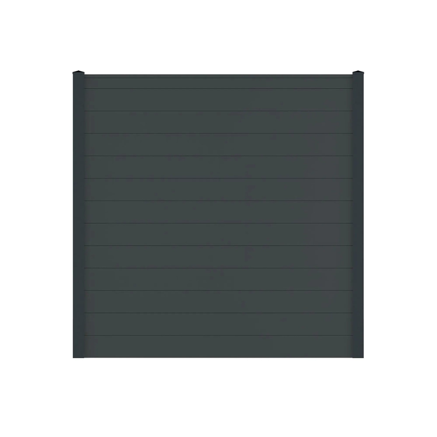 Vidual Sichtschutzzaun Snap 140 zum Aufdübeln 1,8 m x 24,83 m Anthrazit