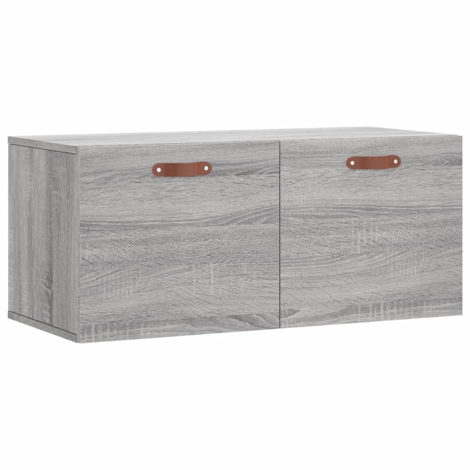 vidaXL Hängeschrank Wandschrank Grau Sonoma 80x36,5x35 cm Holzwerkstoff (1- günstig online kaufen