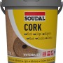 Eimer Soudal Korkkleber 22A, 1 kg, gebrauchsfertiger Kleber für Korkböden und -wände.