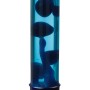 Blaue Lavalampe, 76cm hoch, im Retro-Design. Tischlampe mit blauem Wachs und Flüssigkeit.
