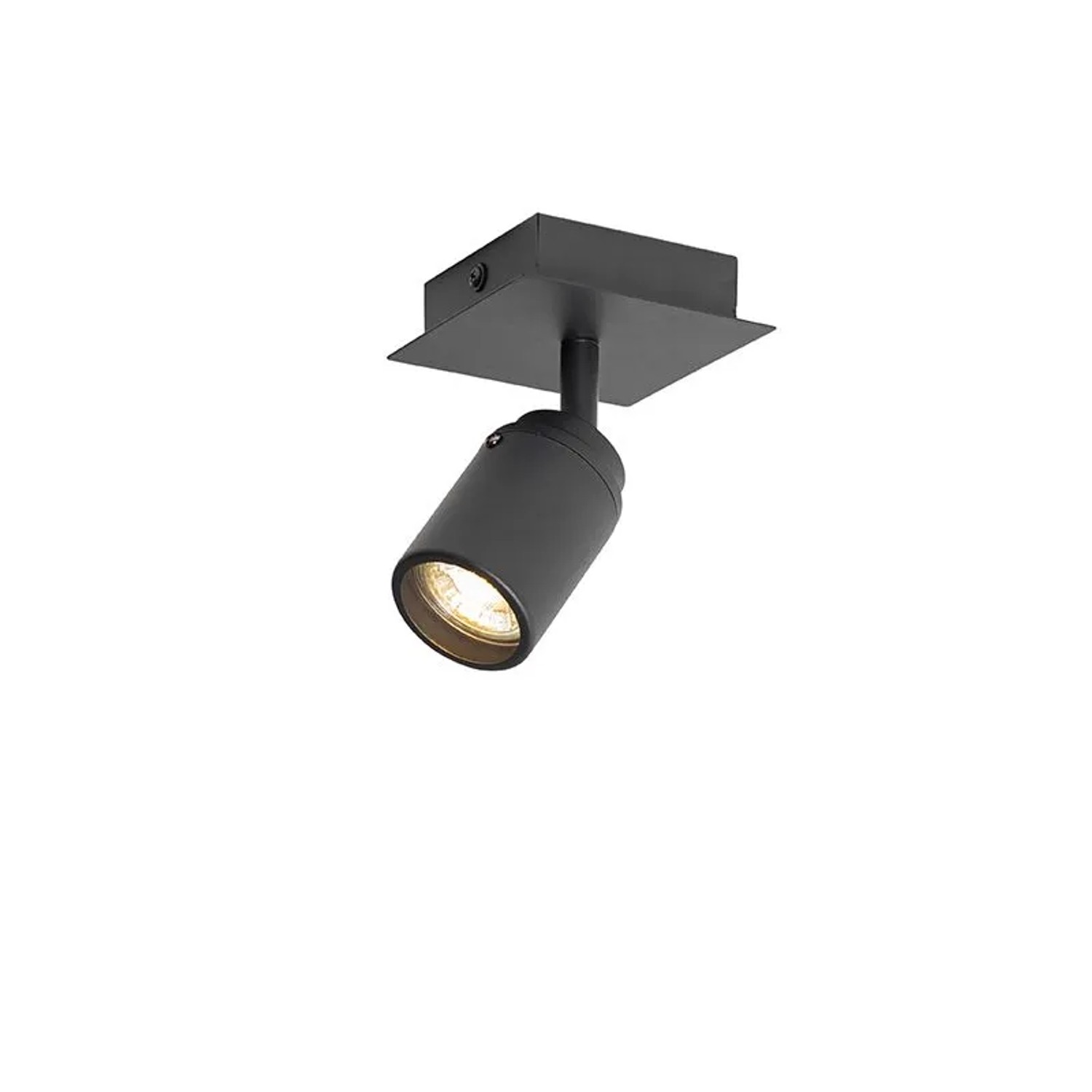 QAZQA Moderner BadSpot Schwarz Quadratisch IP44 Ducha