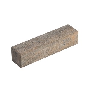 Diephaus Palisade Limos Piccolo Muschelkalk, 40x10x10 cm, gestrahlter Mauerstein in Grau-Beige.