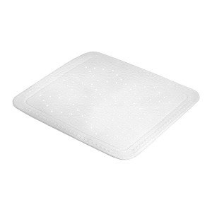 Weiße Kleine Wolke Duscheinlage Arosa, 55x55 cm, mit Saugnäpfen für Sicherheit im Bad.