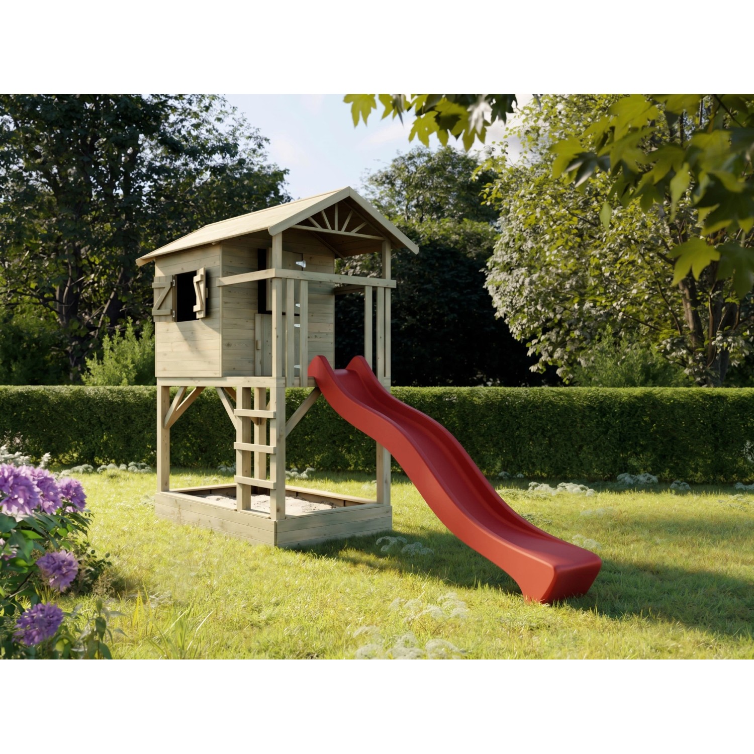 Prestige Garden Stelzenhaus Tree Hut mit Sandkasten KDI