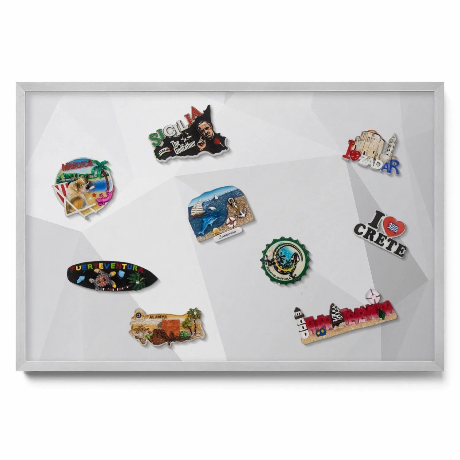 Tulup Magnettafel Metall Magnettafel Gerahmt 3D Geometrischer Hintergrund 6 günstig online kaufen