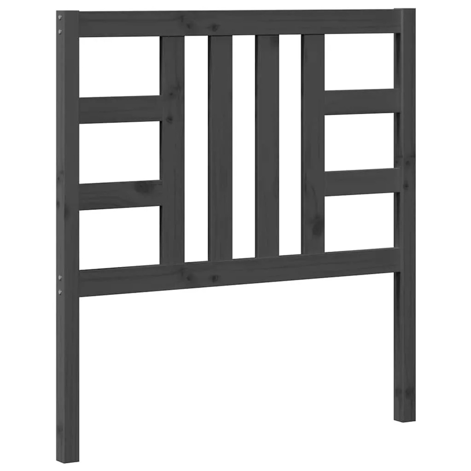 vidaXL Kopfteil Grau 96x4x100 cm Massivholz Kiefer 817822