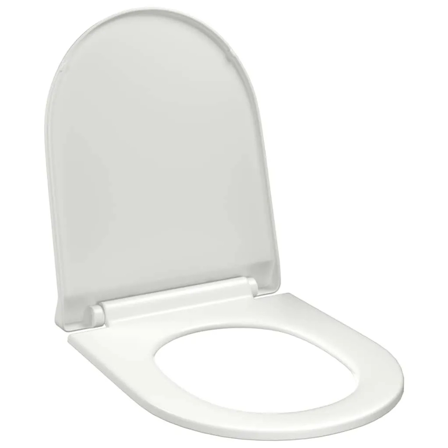 vidaXL Toilettensitz mit Absenkautomatik und Quick-Release-Design Weiß 145017