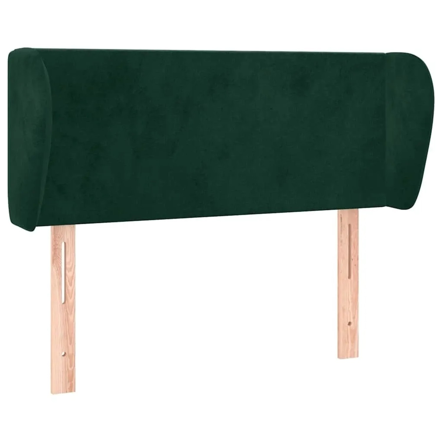 vidaXL Kopfteil mit Ohren Dunkelgrün 93x23x78/88 cm Samt 3116903