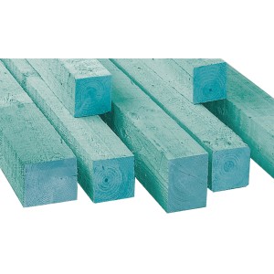 Imprägnierte, sägeraue Fichte/Tanne Kanthölzer, 38x58x3000 mm, für Dachstühle oder Möbelbau.