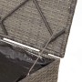 vidaXL Kissenbox mit Speicher Grau 50 x 50 x 50 cm Poly-Rattan 365410_8