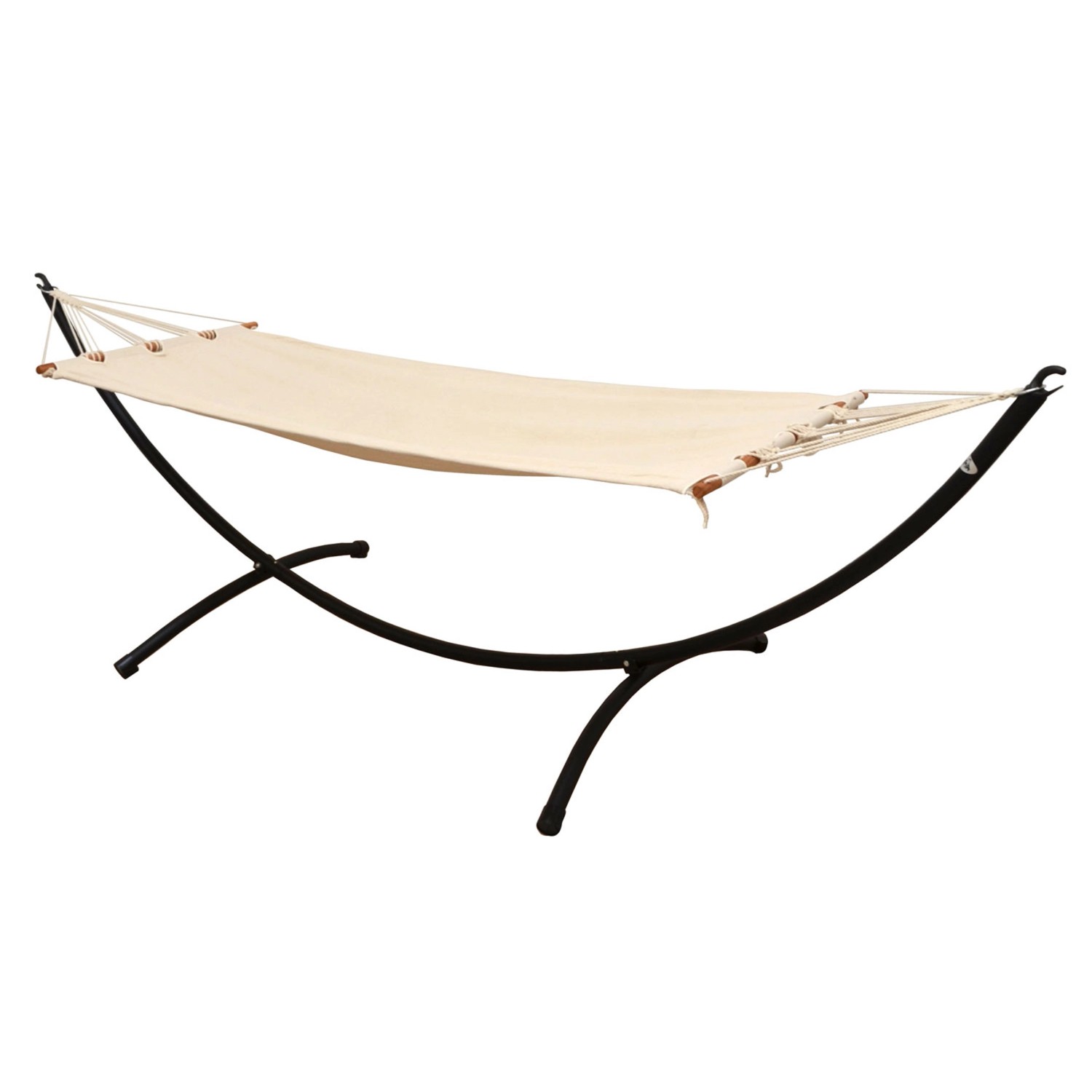 AMANKA Hängematte 190 x 80 cm mit Gestell 300 x 80 cm - Beige günstig online kaufen