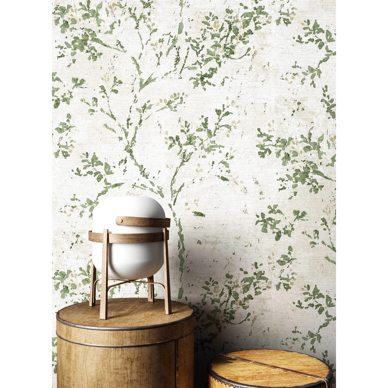 Newroom Vliestapete Inaya Green Blätter Floral FSC®_2