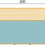 Draufsicht Weka Holzpool 595 mit Technikraum/Sonnendeck, Maße 490x309x203 cm.