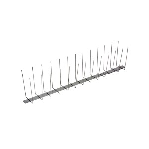 Taubenschutz Typ 3, 2-reihig, 500 mm aus Edelstahl zur Taubenabwehr auf Dächern und Gesimsen.