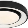Globo LED Deckenleuchte Sully, Ø 38cm, schwarz/opal, mit Dimmfunktion und Farbwechsler.