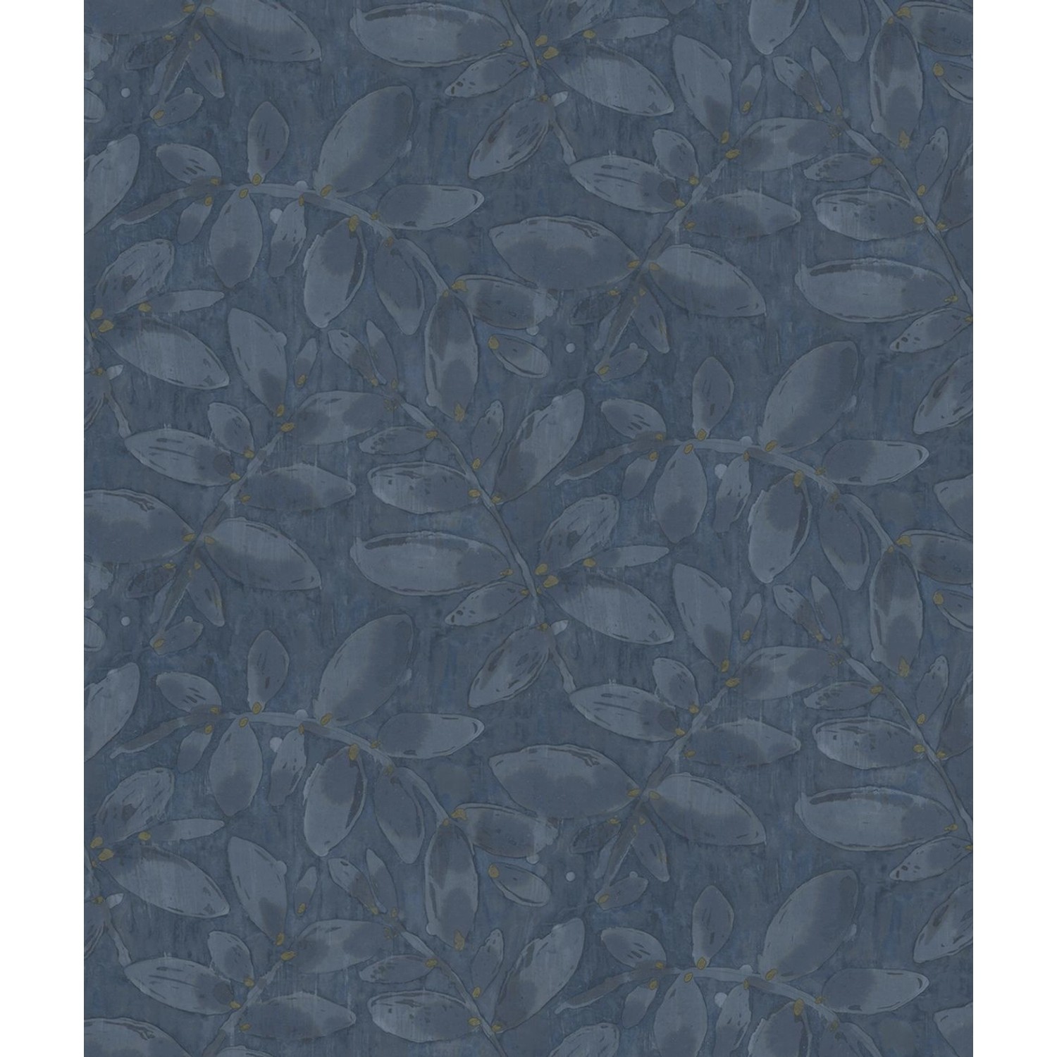 Sanders & Sanders Tapete Gezeichnete Blätter Dunkelblau 53 Cm X 1005 M 6407 günstig online kaufen