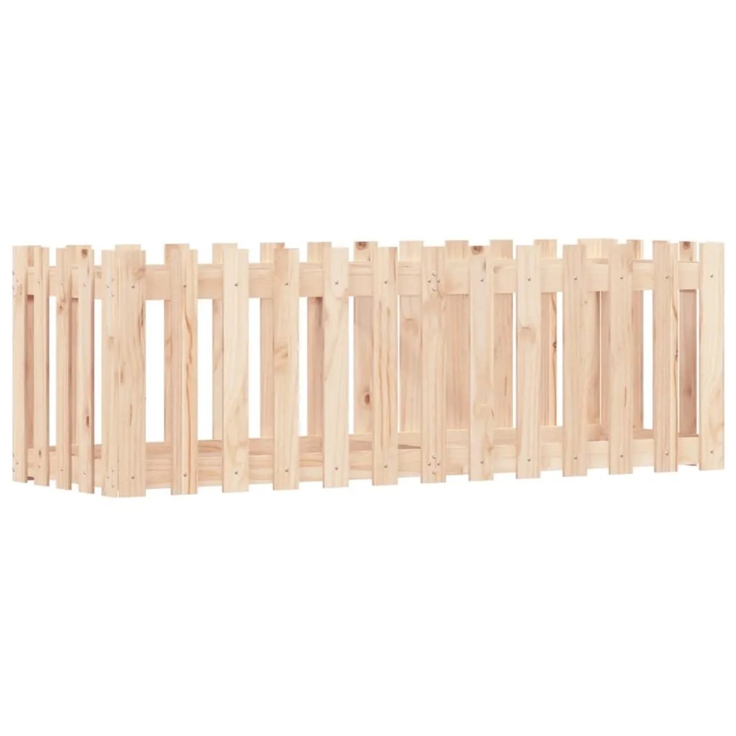 vidaXL Hochbeet Lattenzaun-Design 150x50x50 cm Massivholz Kiefer 832492 günstig online kaufen