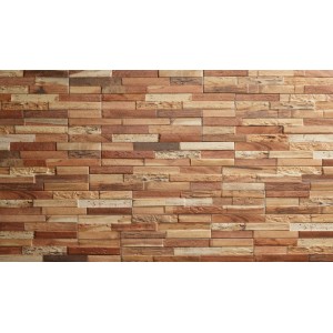 Klimex Verblender Feinsteinzeug UltraStrong Colorado 4D, braune Holzoptik für Innen- und Außenbereich.