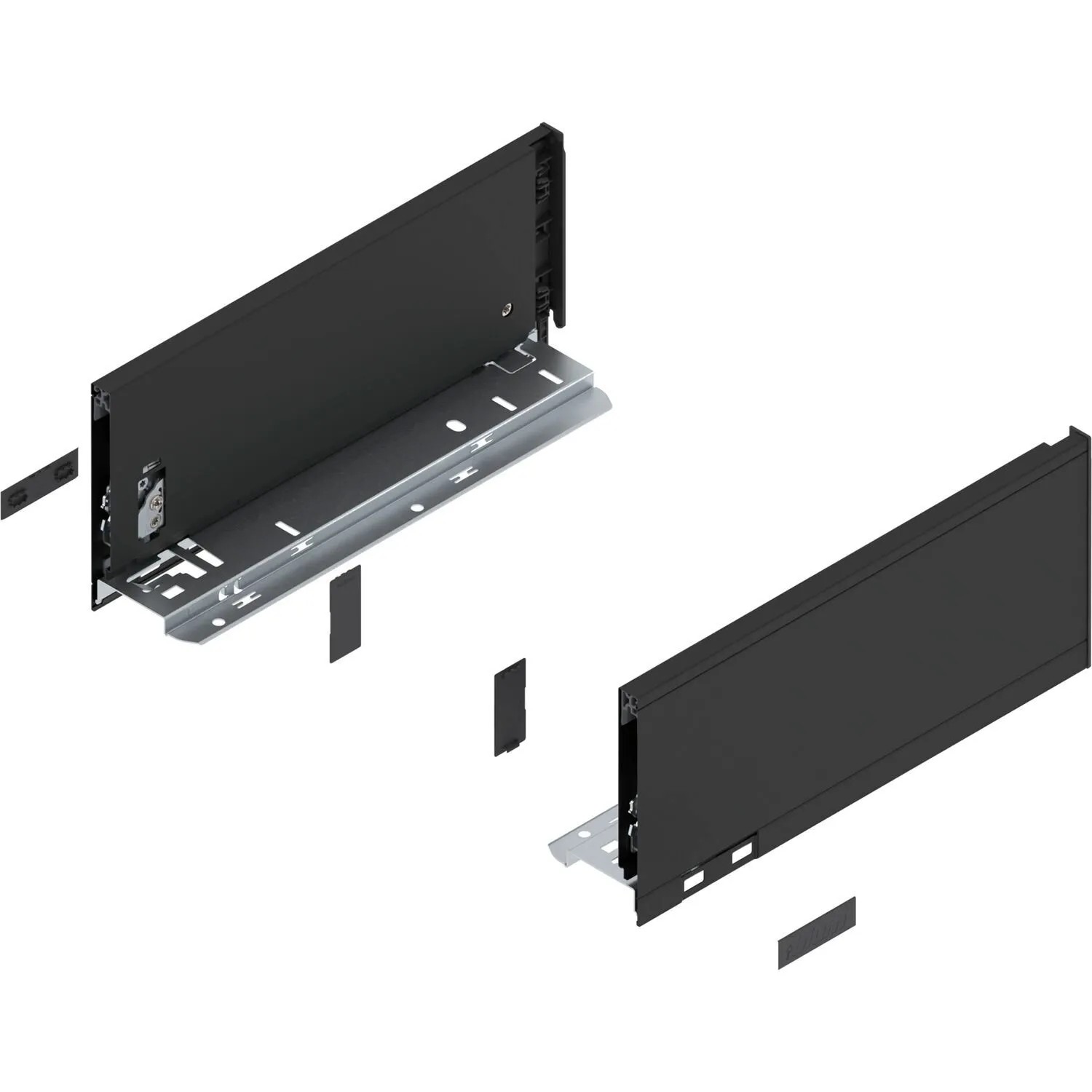 Blum Zarge Legrabox Pure Höhe K Nennlänge 300 mm Carbonschwarz Matt
