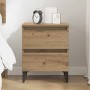 vidaXL Nachttisch Artisan-Eiche 40 x 35 x 50 cm Holzwerkstoff 871920_4