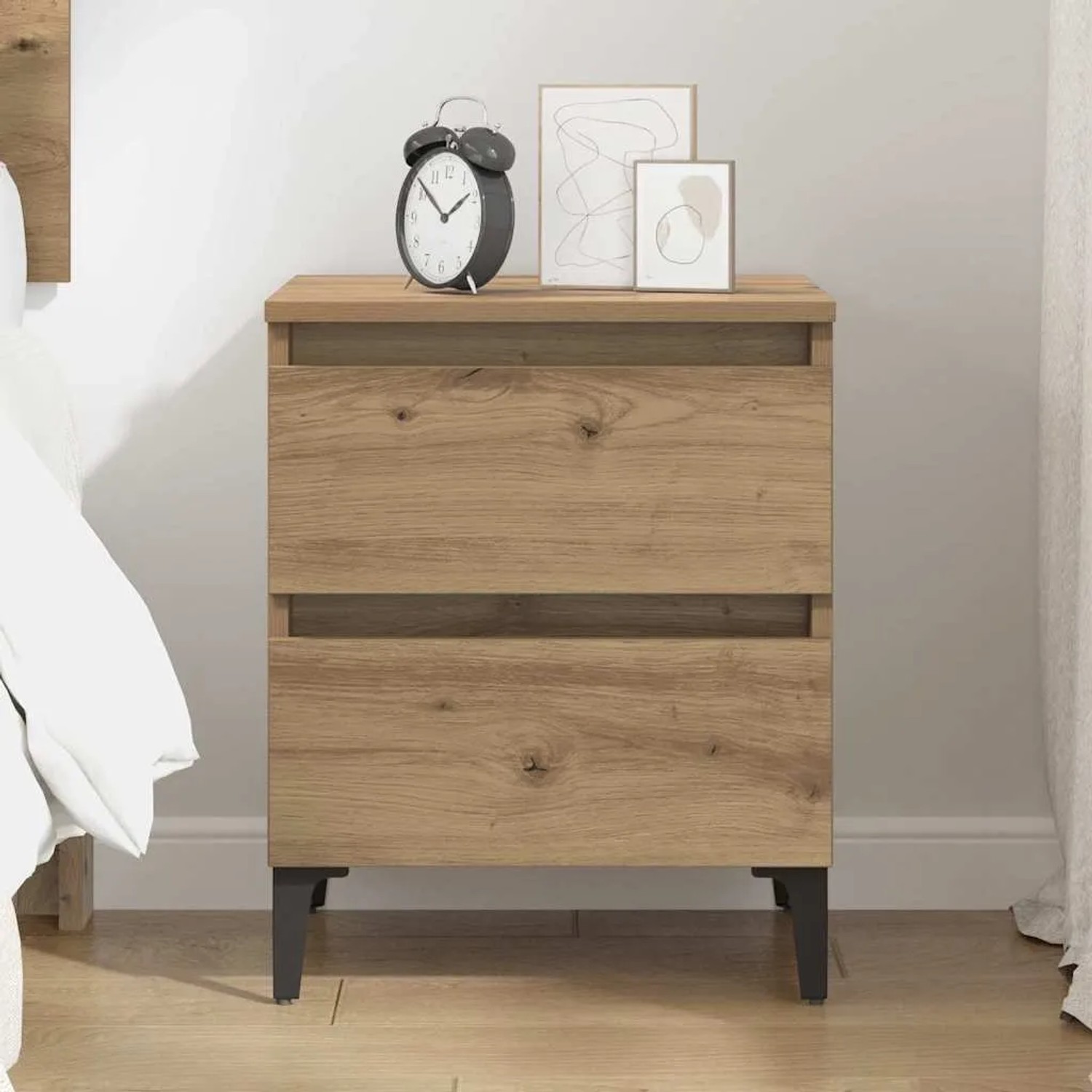 vidaXL Nachttisch Artisan-Eiche 40 x 35 x 50 cm Holzwerkstoff 871920_4