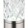 Globo Tischleuchte Lunki, LED-Lampe aus Metall in Nickel matt, 19 cm hoch.