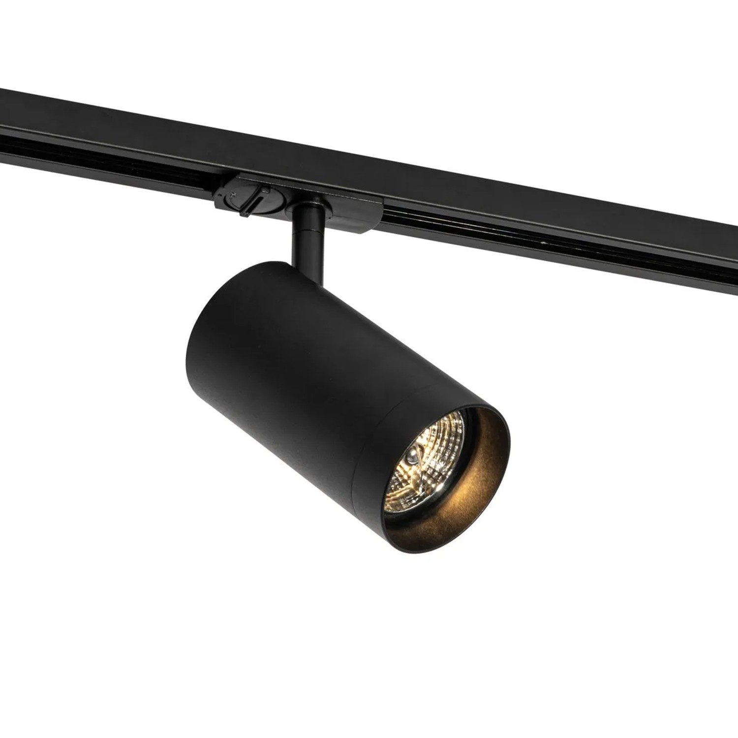 QAZQA Moderner Schwarzer Strahler für 1-phasiges Schienensystem 70mm Iconic Jeana Luxe
