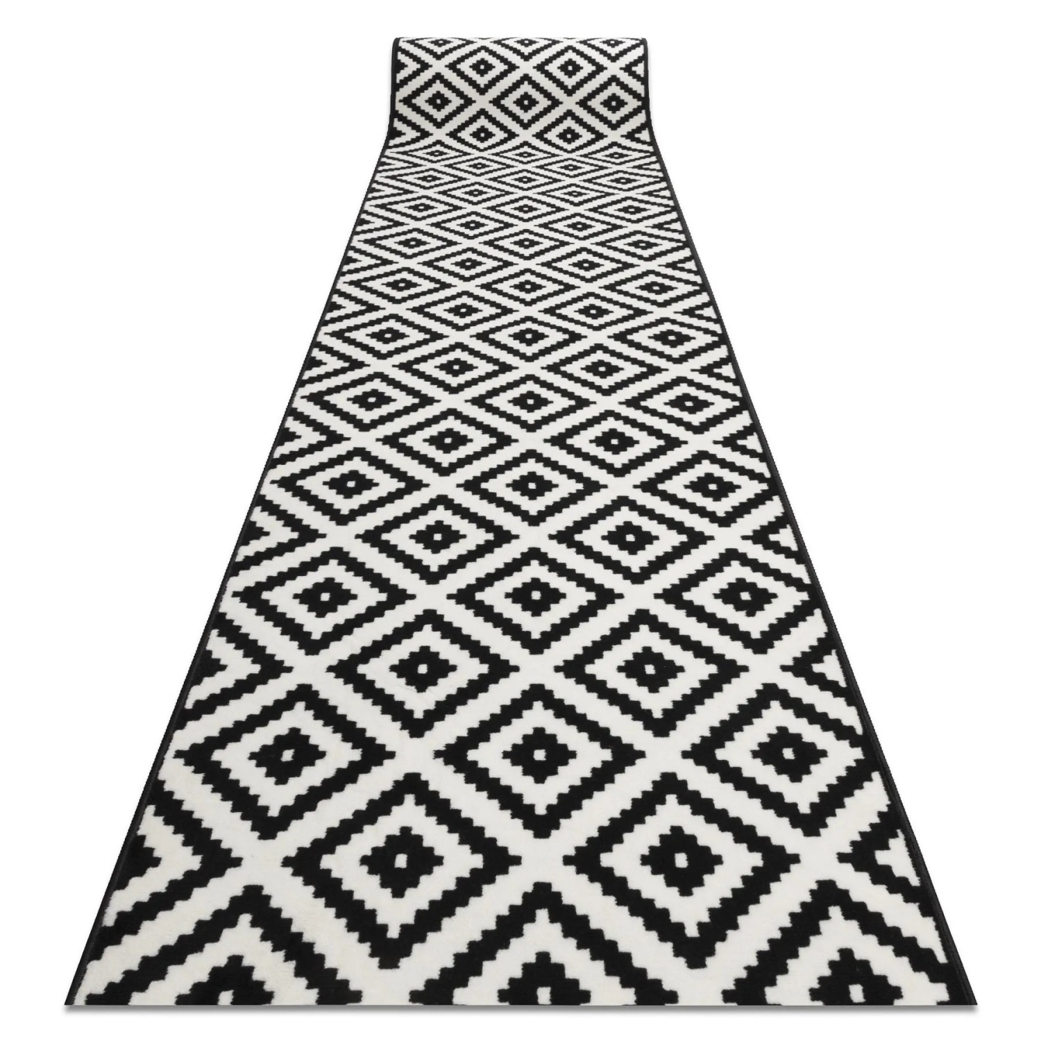 RugsX Läufer Bcf Morad Schwarz 60cm 270cm