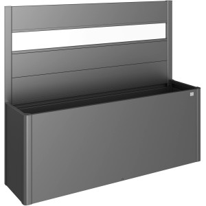 Biohort Belvedere Pflanzbeet mit Sichtschutz und Acrylglas, dunkelgrün-metallic.