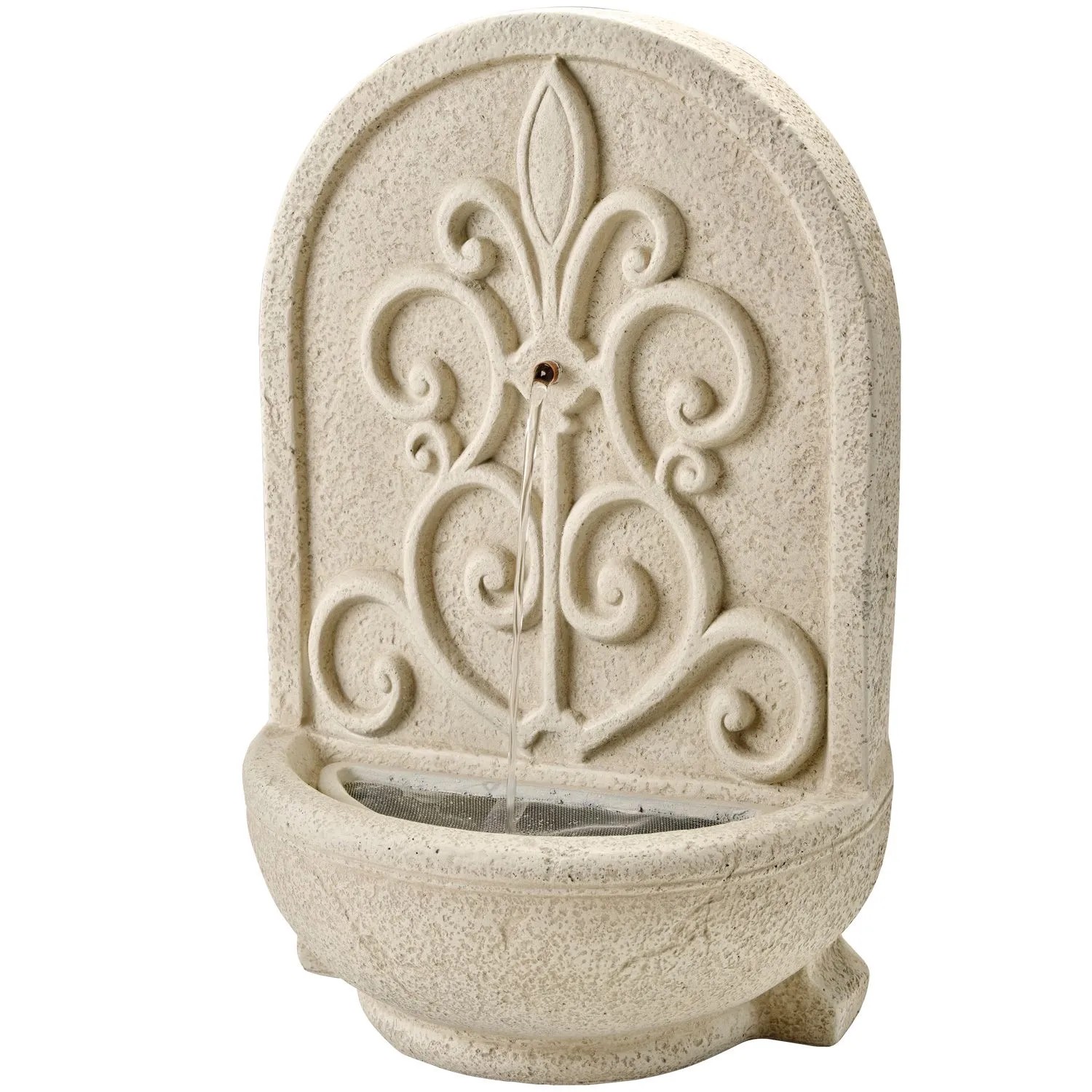 Marelida Brunnen Rund Wandbrunnen Standbrunnen Natur Zierbrunnen Gartenbrunnen 54cm