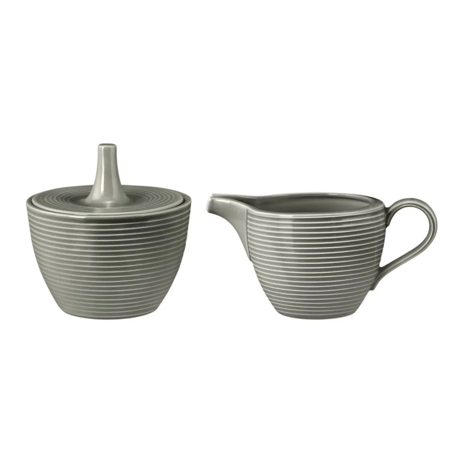 Seltmann Weiden Beat Color Glaze Milch- und Zucker-Set 2-teilig Perlgrau