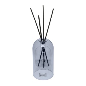 Schöner Wohnen Raumduft Cotton im blauen Glas mit Duftstäbchen.