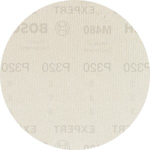 Bosch Expert M480 Netzschleifblatt, Ø 125 mm, K320, 5 Stück, für Exzenterschleifer.