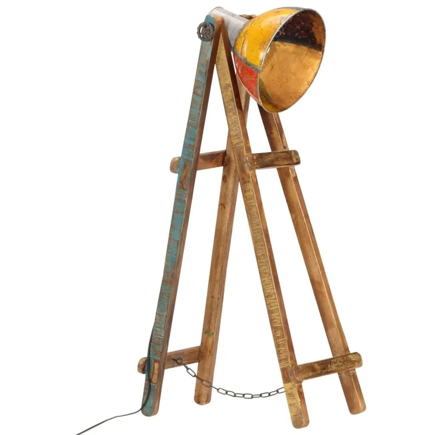 vidaXL Stehlampe Mehrfarbig E27 Massivholz Mango 345037