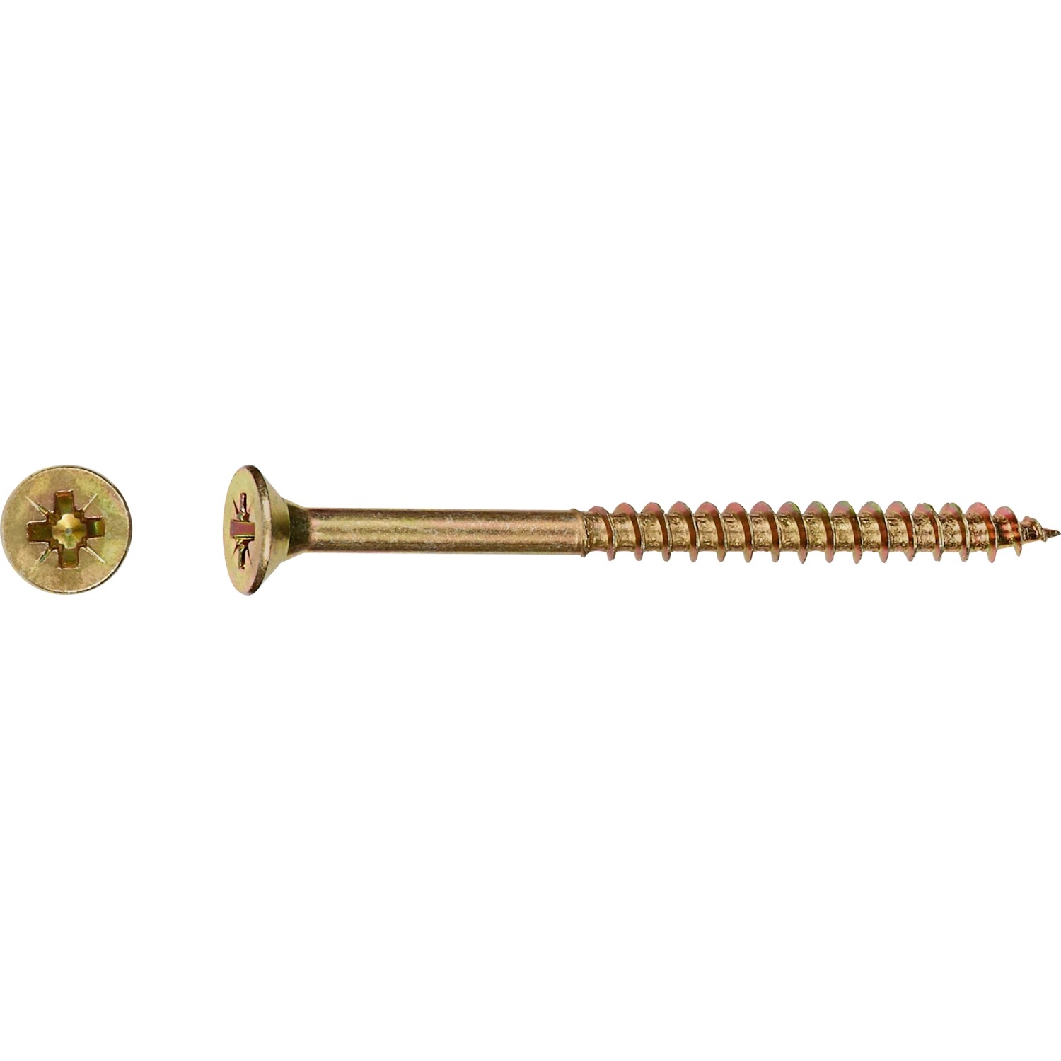 LUX Senkkopf Spanplattenschraube PZ-Antrieb Ø 6 mm x 70 mm 100 Stück