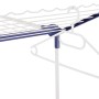 Detailansicht des Leifheit Wäscheständers Pegasus 200 Solid Comfort, blau-weiße Ausführung.