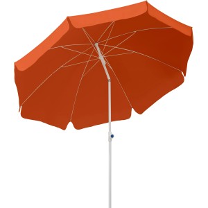 Schneider Balkonschirm Ibiza, Ø 200 cm, Terracotta, mit Knickfunktion für optimale Schattenausrichtung.