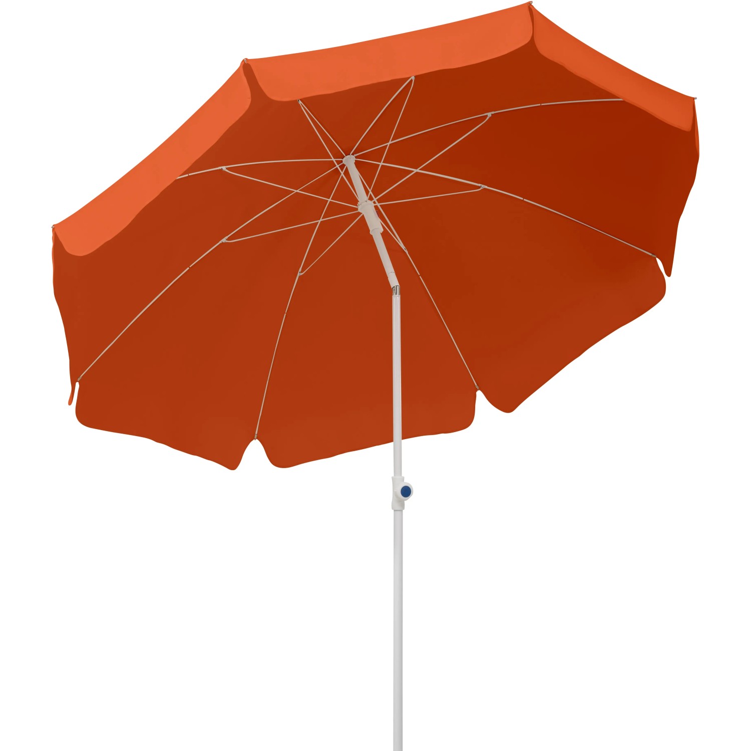 Schneider Balkonschirm Ibiza, Ø 200 cm, Terracotta, mit Knickfunktion für optimale Schattenausrichtung.
