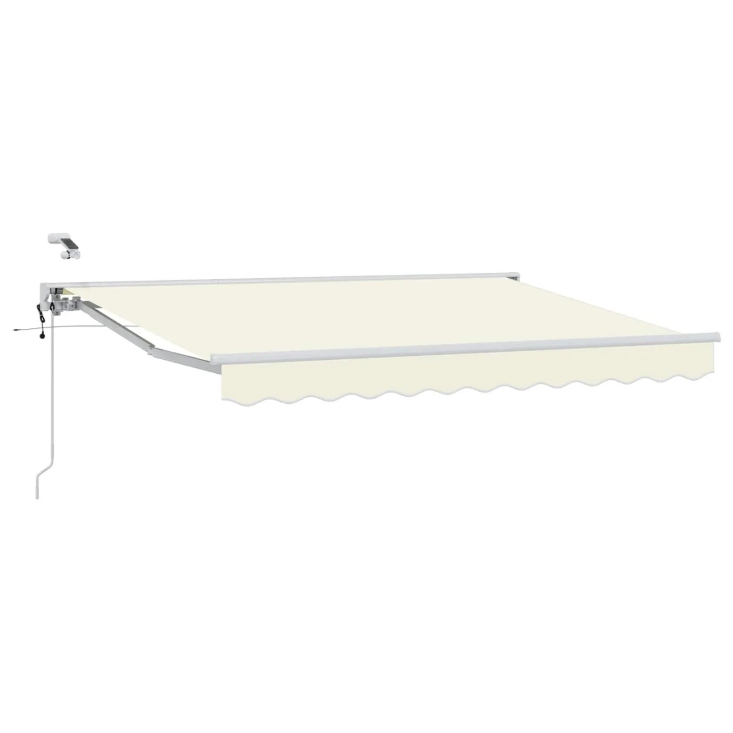 vidaXL Elektrische Ausziehbare Markise Creme 3,5 x 2,5 m 3421333