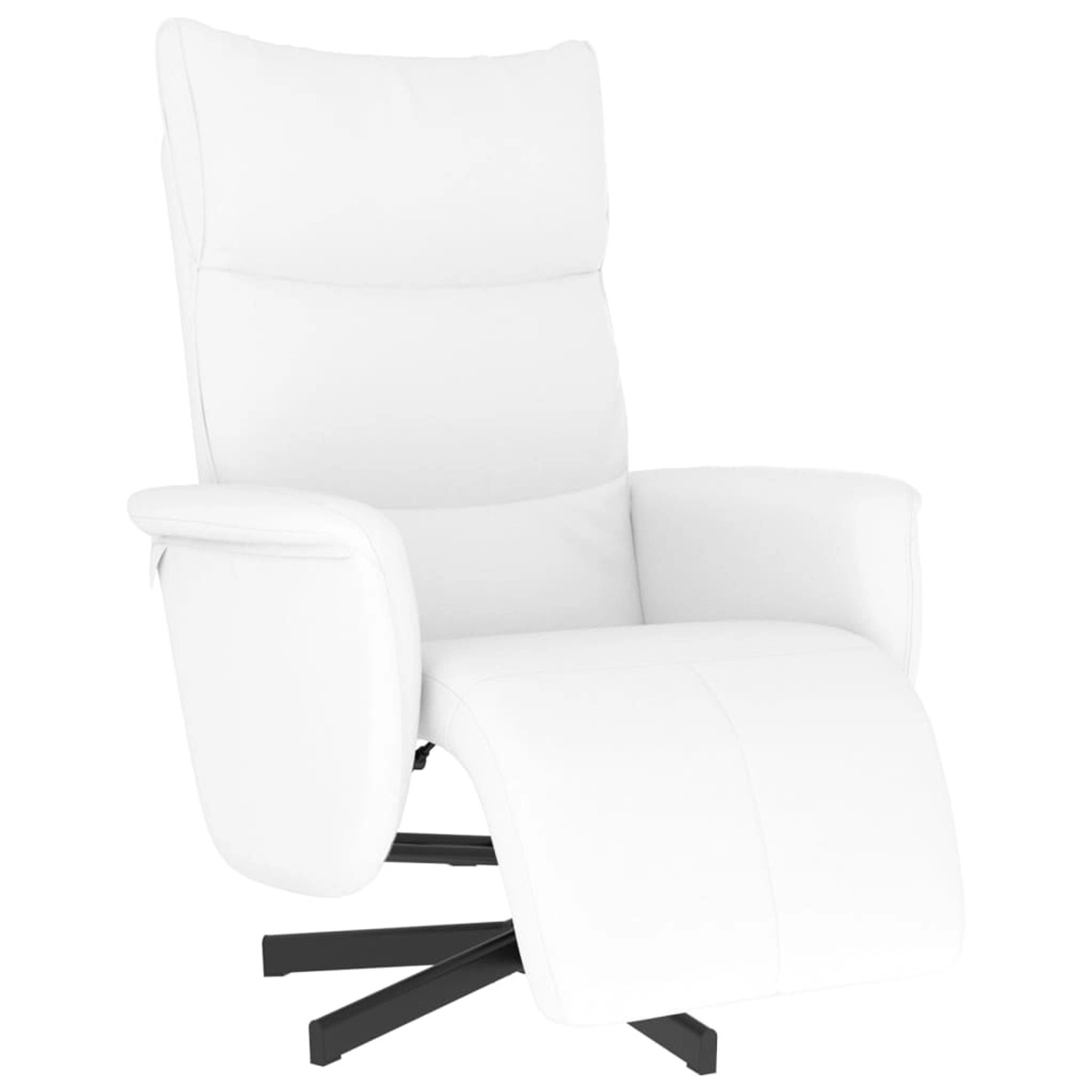 vidaXL Relaxsessel mit Fußteil Weiß Kunstleder 356590 günstig online kaufen