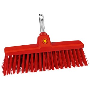 Wolf-Garten Terrassenbesen multi-star, roter Besenkopf für Kombisystem, zur Reinigung von Terrassen und Wegen.