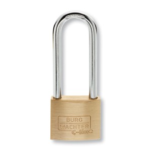 Burg-Wächter Vorhängeschloss-Set mit hohem Bügel, Messing, 2er-Set.