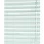 Weiße Gardinia Aluminium Jalousie, 90x130 cm, für Fenster, geschlossen.